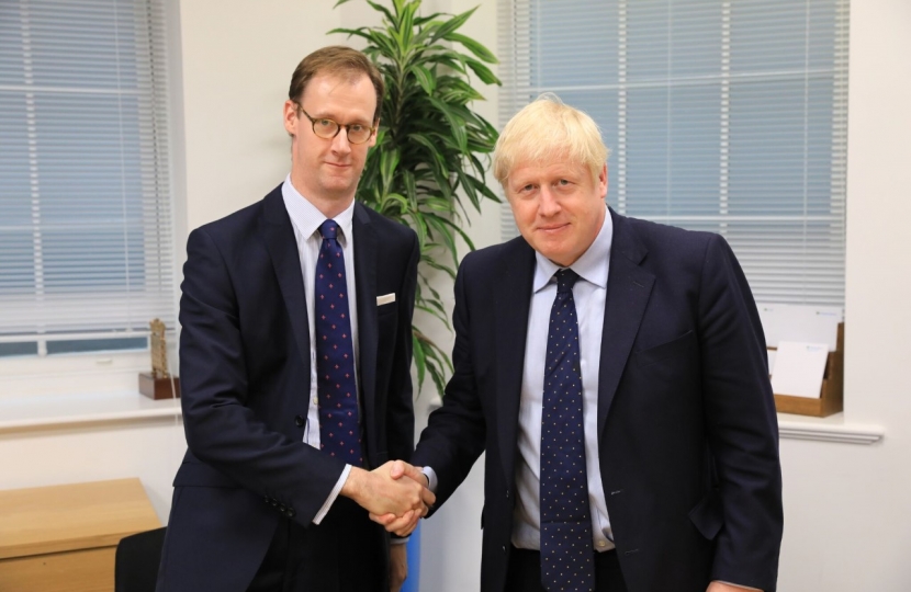 Tom Randall MP & Prime Minister Boris Johnson